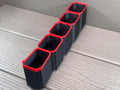 Milwaukee Deep PACKOUT Organiser MIDDLE 5 BINS Compatible Bins Nesting Black Red