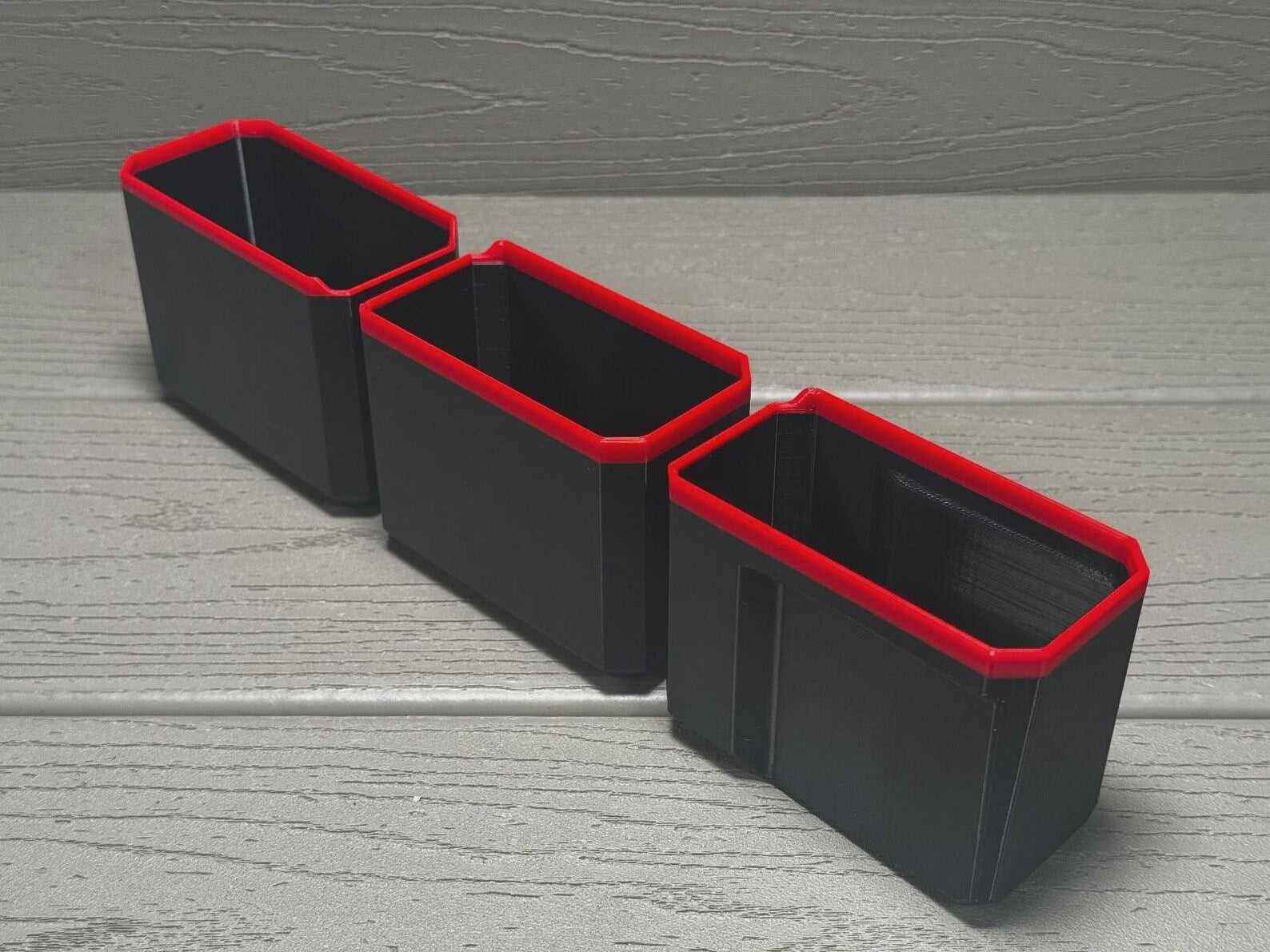 Milwaukee Deep PACKOUT Organiser MIDDLE 3 BINS Compatible Bins Nesting Black Red