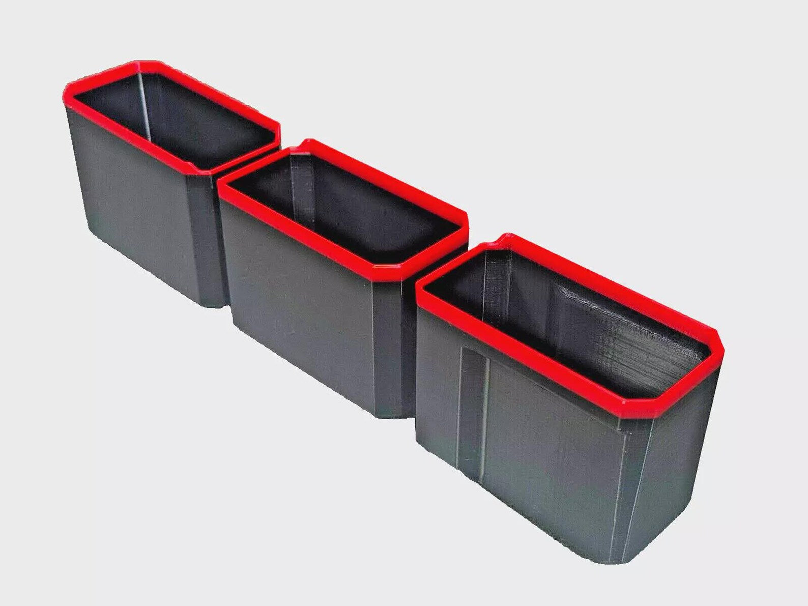 Milwaukee Deep PACKOUT Organiser MIDDLE 3 BINS Compatible Bins Nesting Black Red