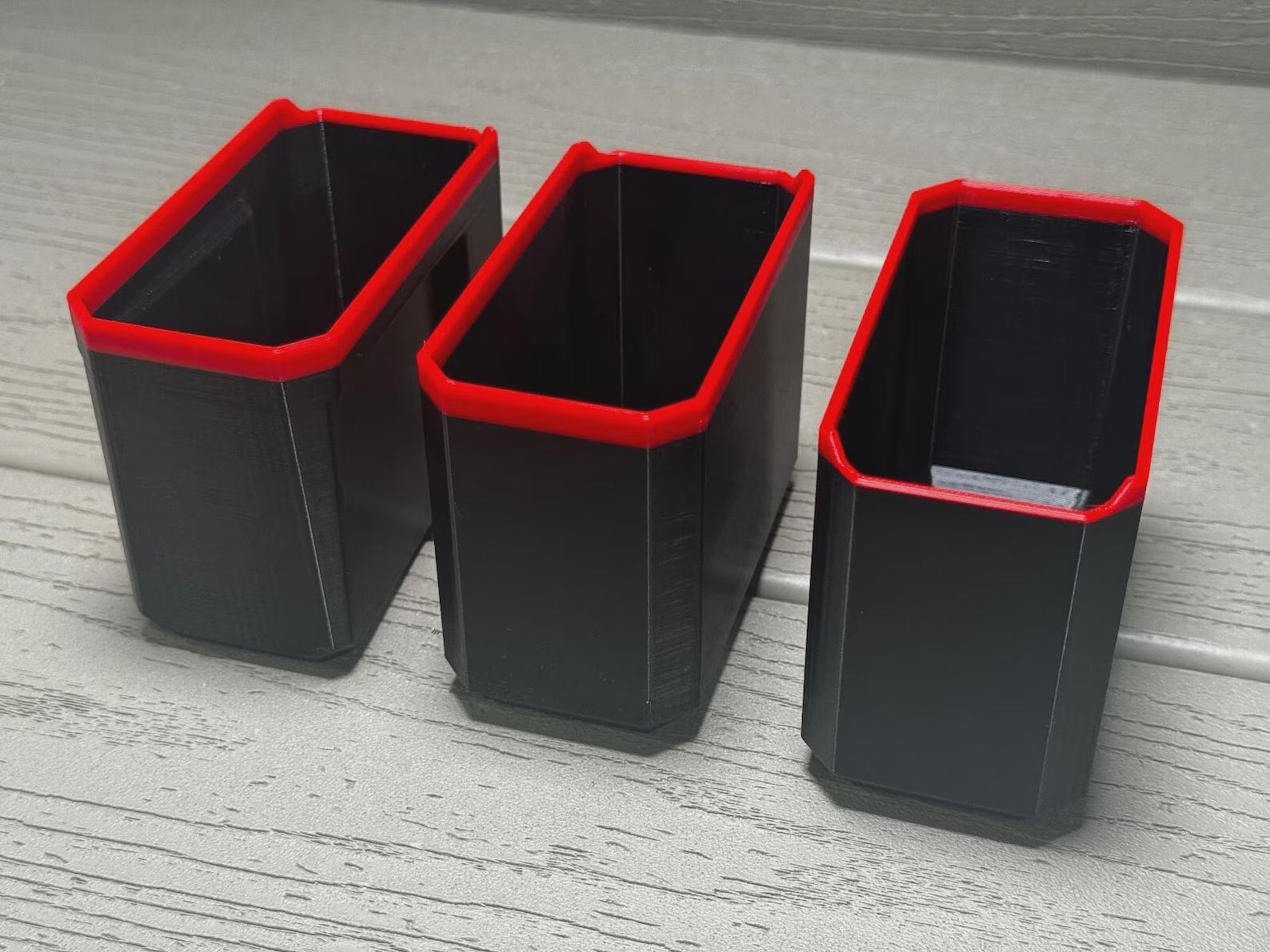Milwaukee Deep PACKOUT Organiser MIDDLE 3 BINS Compatible Bins Nesting Black Red