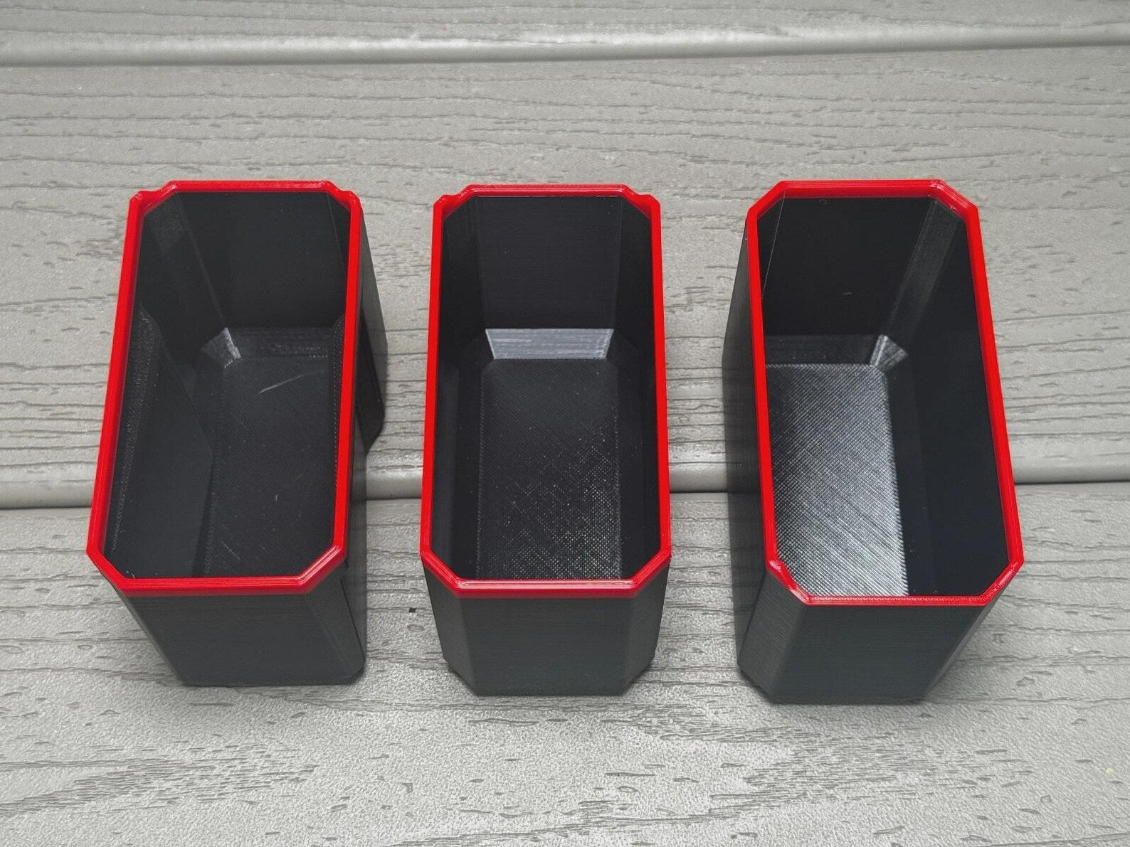 Milwaukee Deep PACKOUT Organiser MIDDLE 3 BINS Compatible Bins Nesting Black Red