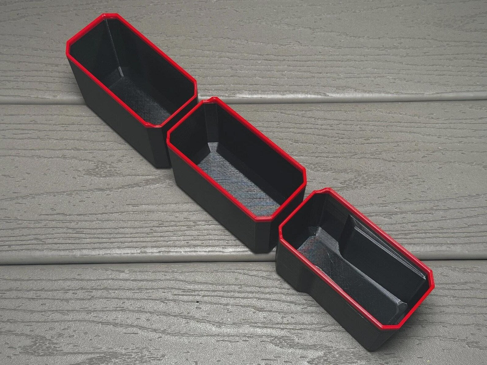 Milwaukee Deep PACKOUT Organiser MIDDLE 3 BINS Compatible Bins Nesting Black Red