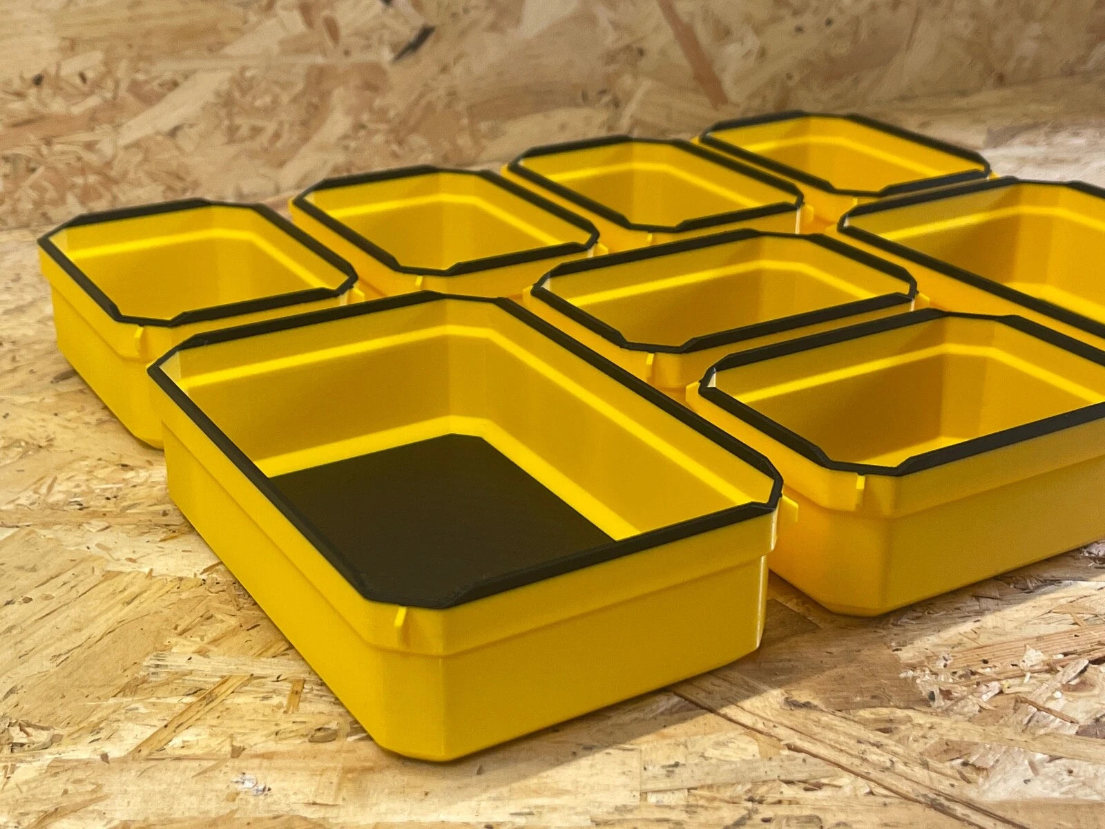 STANLEY FATMAX /DEWALT TSTAK Deep ORGANISER NESTING CUPS BINS FULL SET OF 8