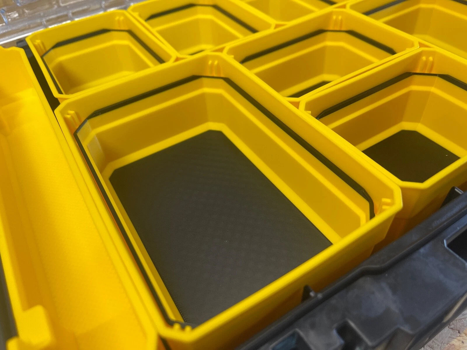 STANLEY FATMAX /DEWALT TSTAK Deep ORGANISER NESTING CUPS BINS FULL SET OF 8