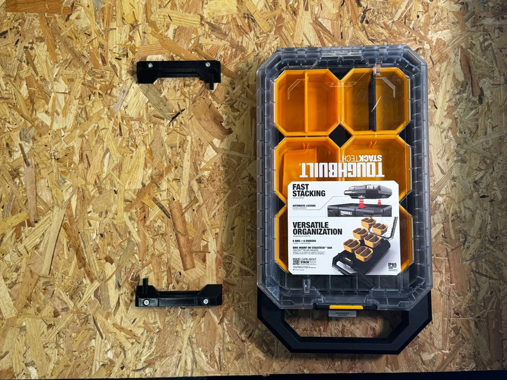 ToughBuilt StackTech Compatible Feet Mount PETG Wall Floor Van Mount Bracket