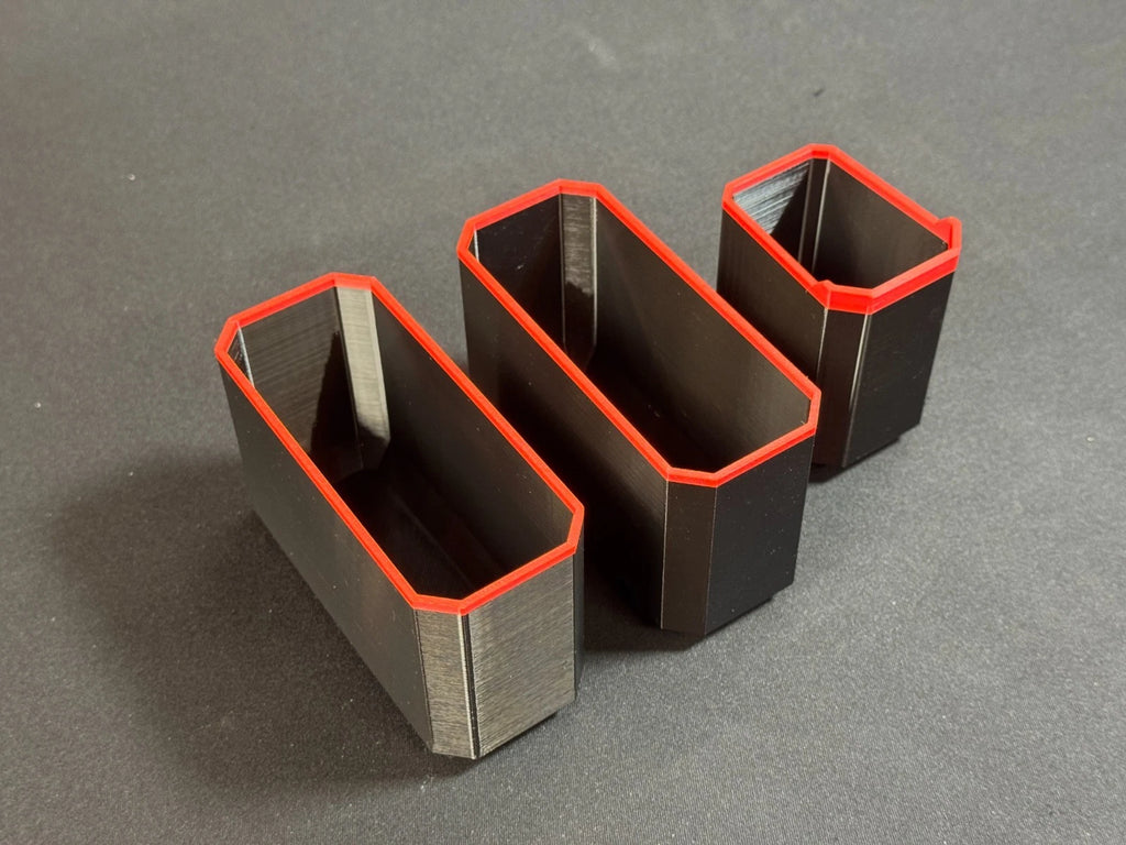 Milwaukee Deep PACKOUT Organiser MIDDLE 3 Compatible Bins 2+1 Nesting Black Red
