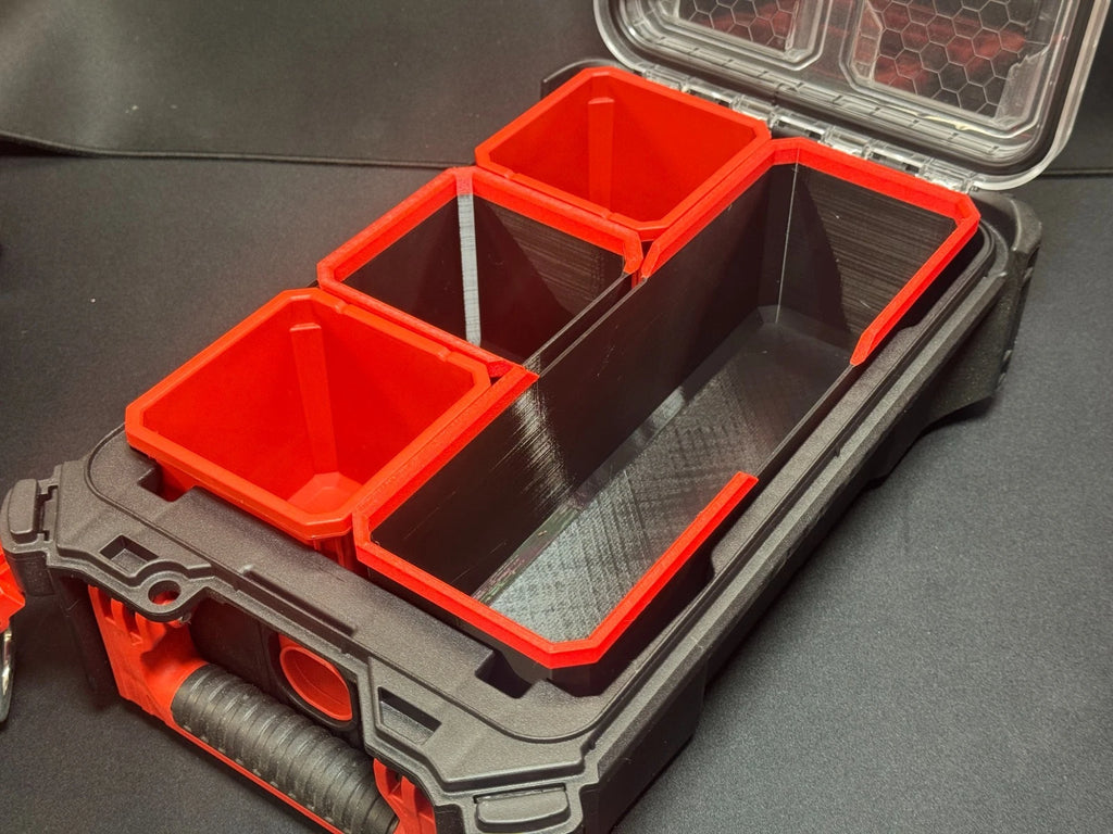 Milwaukee Packout Tall / Deep Replacement long bins compatible.  Half