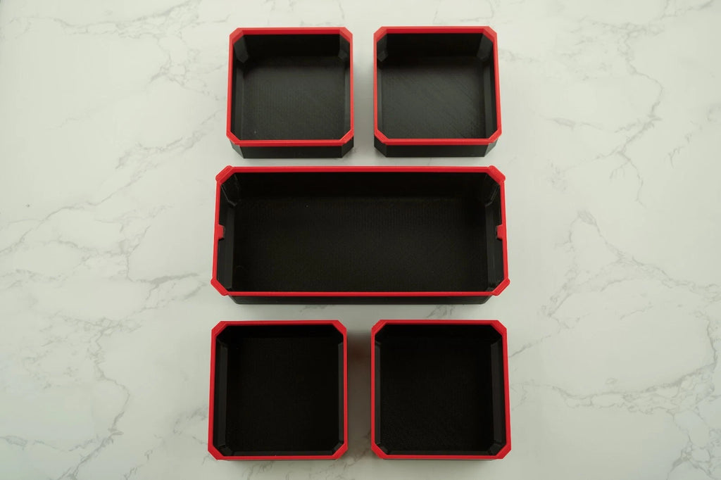 Milwaukee Deep PACKOUT Compatible Bins -BLACK - 5 SET A
