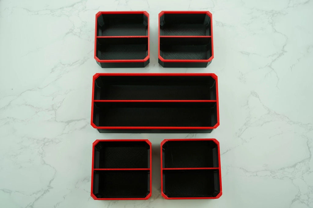 Milwaukee Deep PACKOUT Compatible Bins -BLACK - 5 SET C