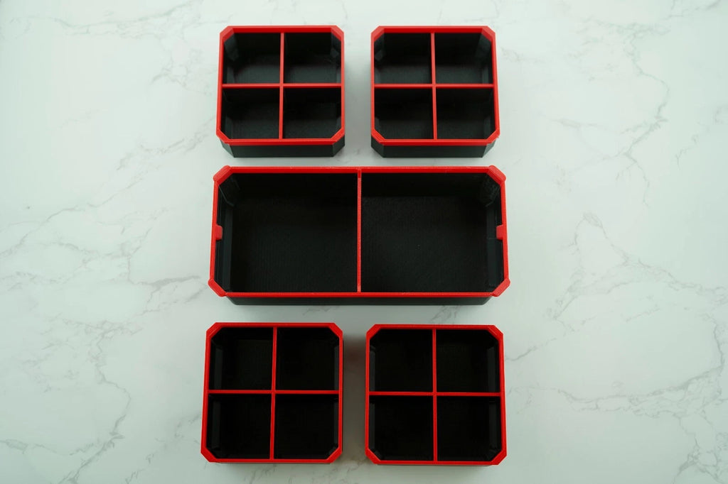 Milwaukee Deep PACKOUT Compatible Bins -BLACK - 5 SET E