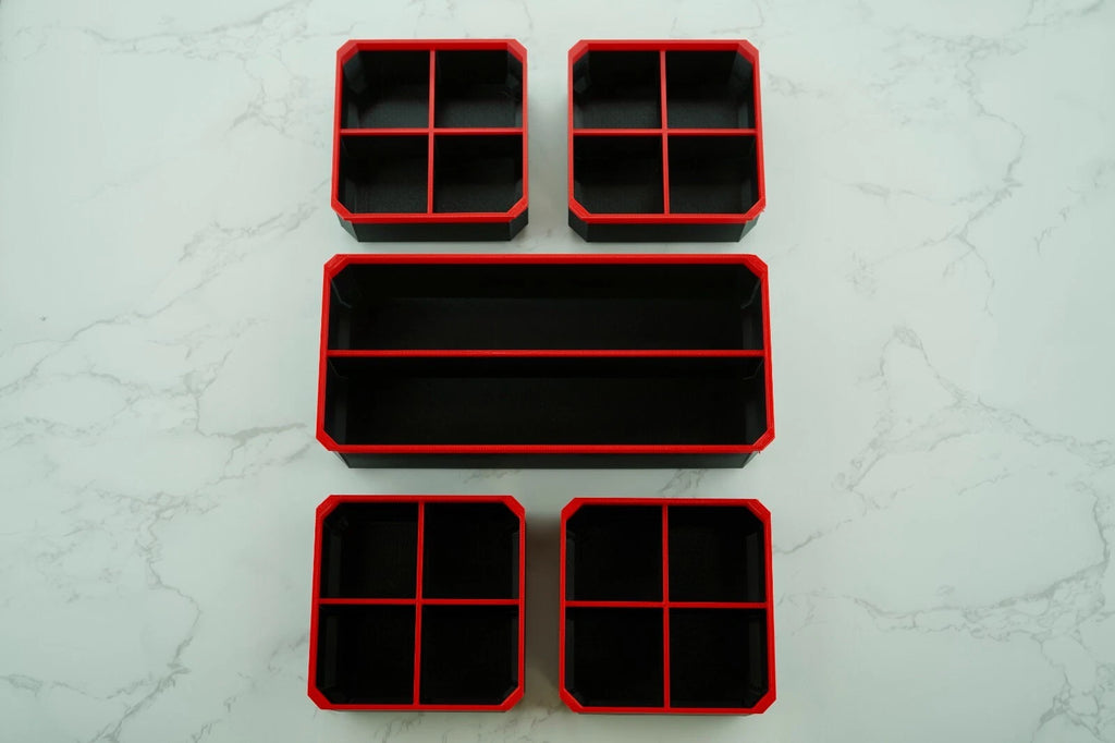 Milwaukee Deep PACKOUT Compatible Bins -BLACK - 5 SET F