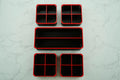 Milwaukee Deep PACKOUT Compatible Bins -BLACK - 5 SET F