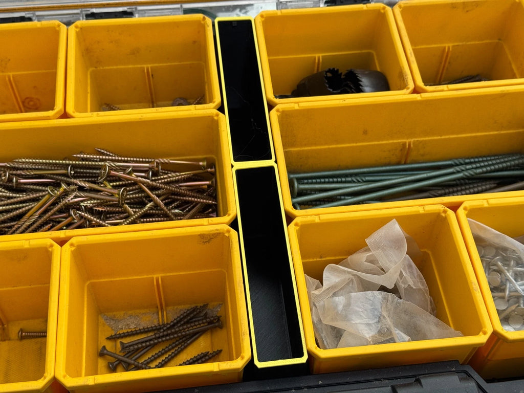 2 Middle Bins Compatible with DeWalt ToughSystem 2.0 Organiser (Copy)