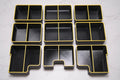 Dewalt TSTAK IV Shallow Drawer Bin Dividers - Full set 9 Bins Half