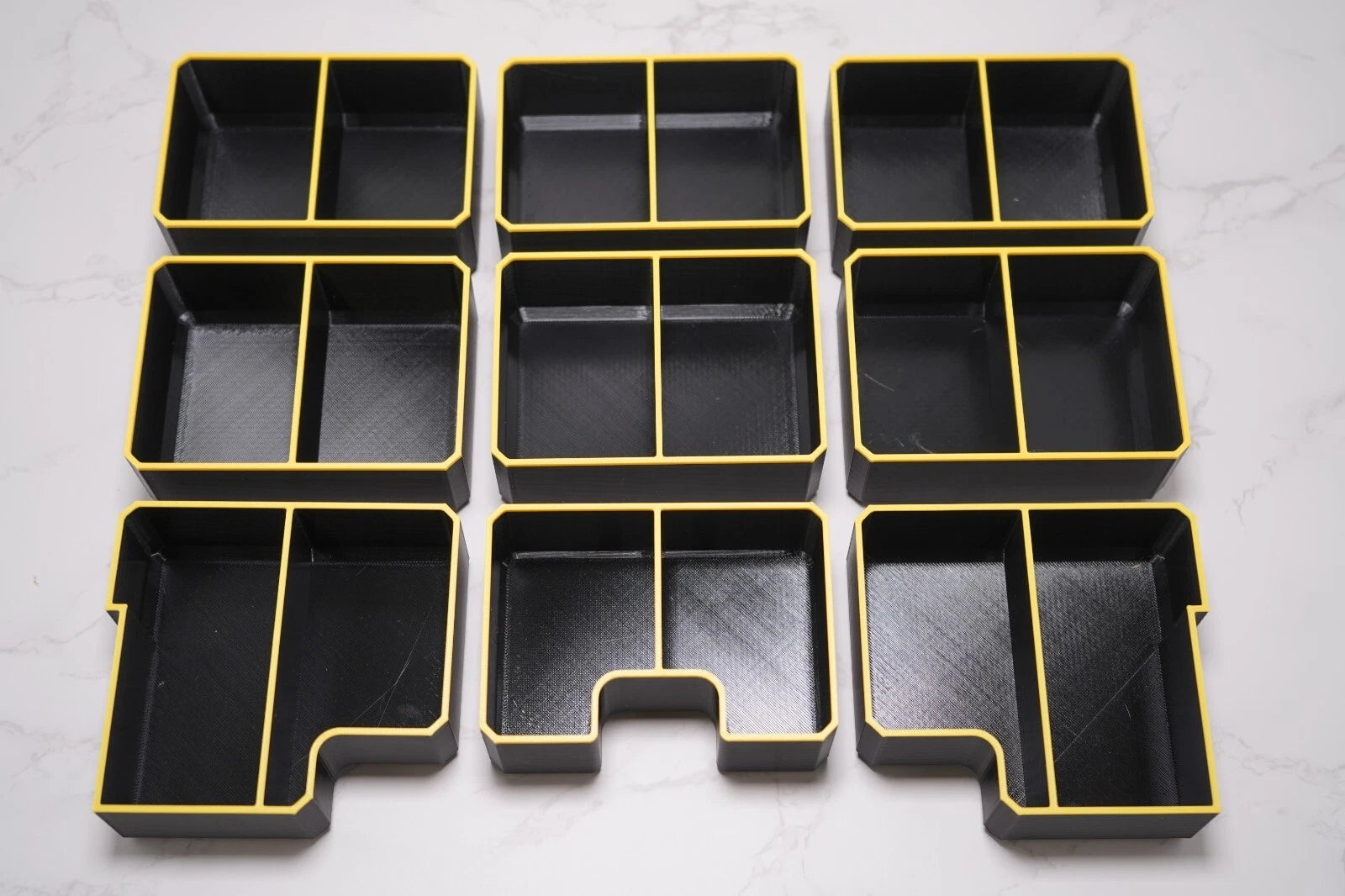 Dewalt TSTAK IV Shallow Drawer Bin Dividers - Full set 9 Bins Half