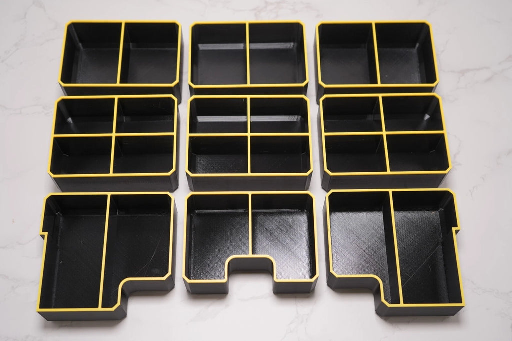 Dewalt TSTAK IV Shallow Drawer Bin Dividers - Full set 9 Bins Mix
