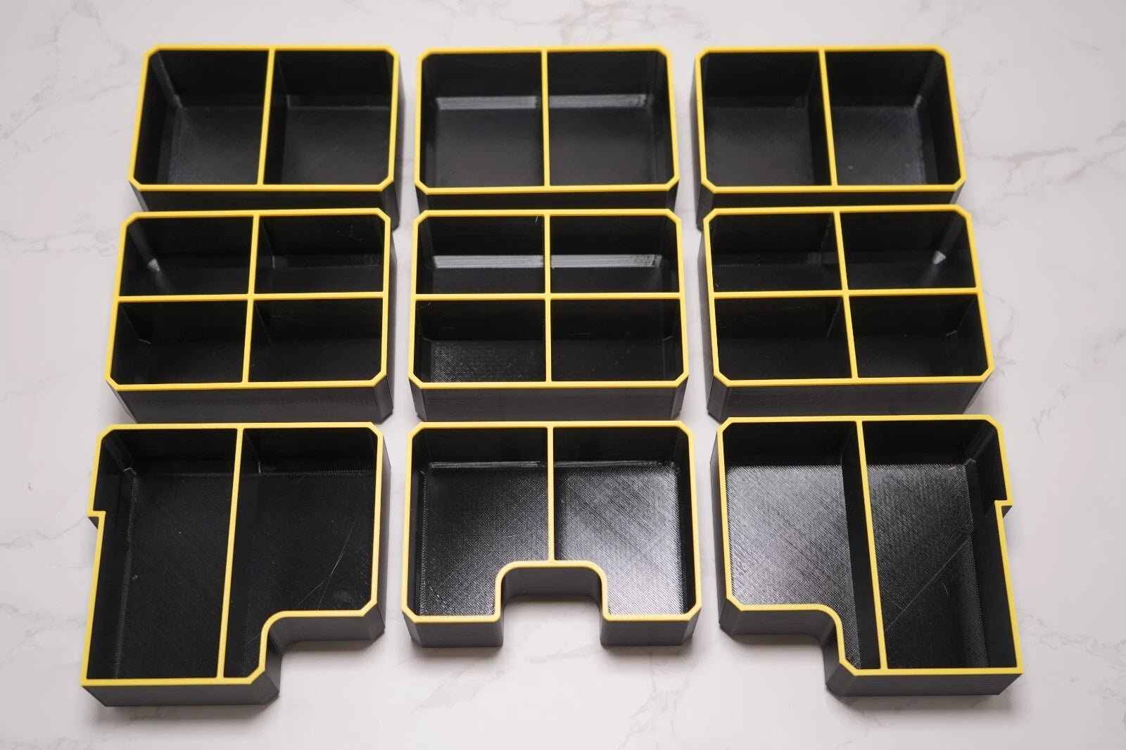 Dewalt TSTAK IV Shallow Drawer Bin Dividers - Full set 9 Bins Mix