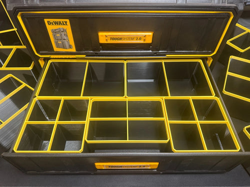 Dewalt ToughSystem 2.0 Compatible 2 Drawer Organiser Bins – Halfs